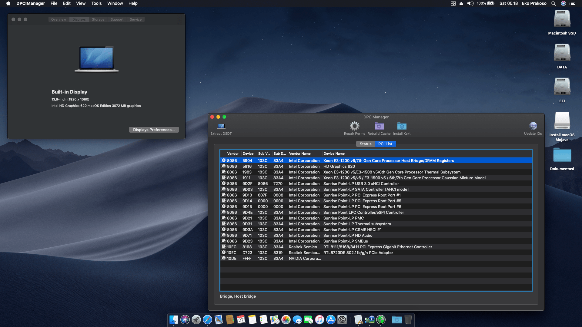 HP Pavilion 14 BF002TX [Intel HD 620] 2